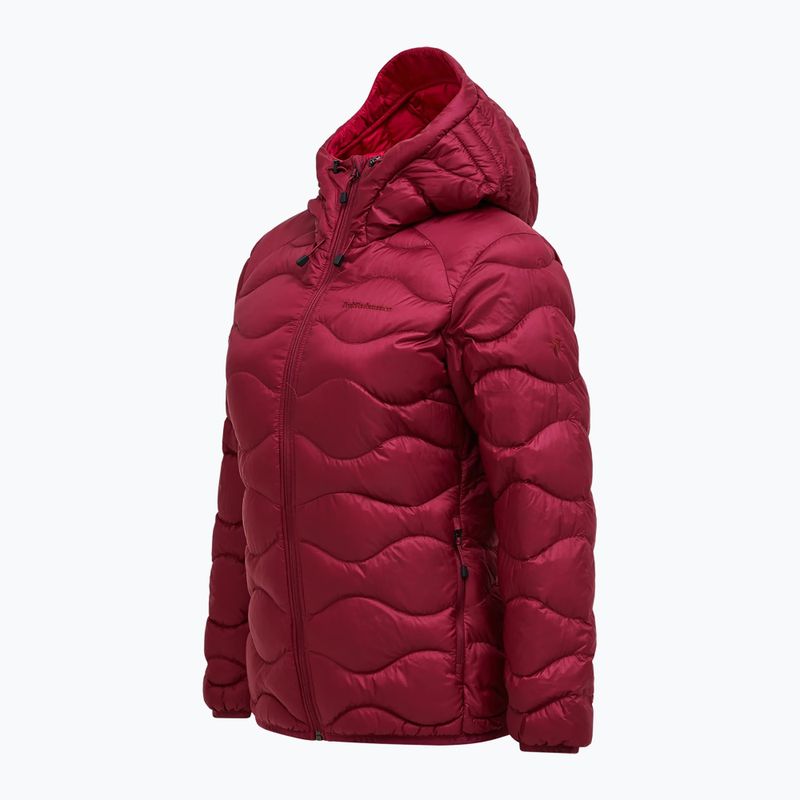 Dámska páperová bunda Peak Performance Helium Down Hood vertical zenith/tech burgundy 7