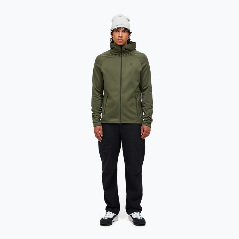 Pánska mikina Peak Performance Rider Essentials Zip Hood pine needle/pine needle 2