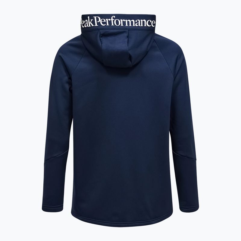 Pánska mikina Peak Performance Rider Essentials Zip Hood blue shadow/blue shadow 7