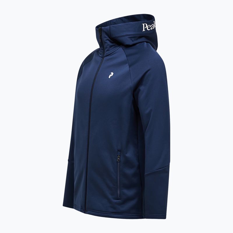 Pánska mikina Peak Performance Rider Essentials Zip Hood blue shadow/blue shadow 8