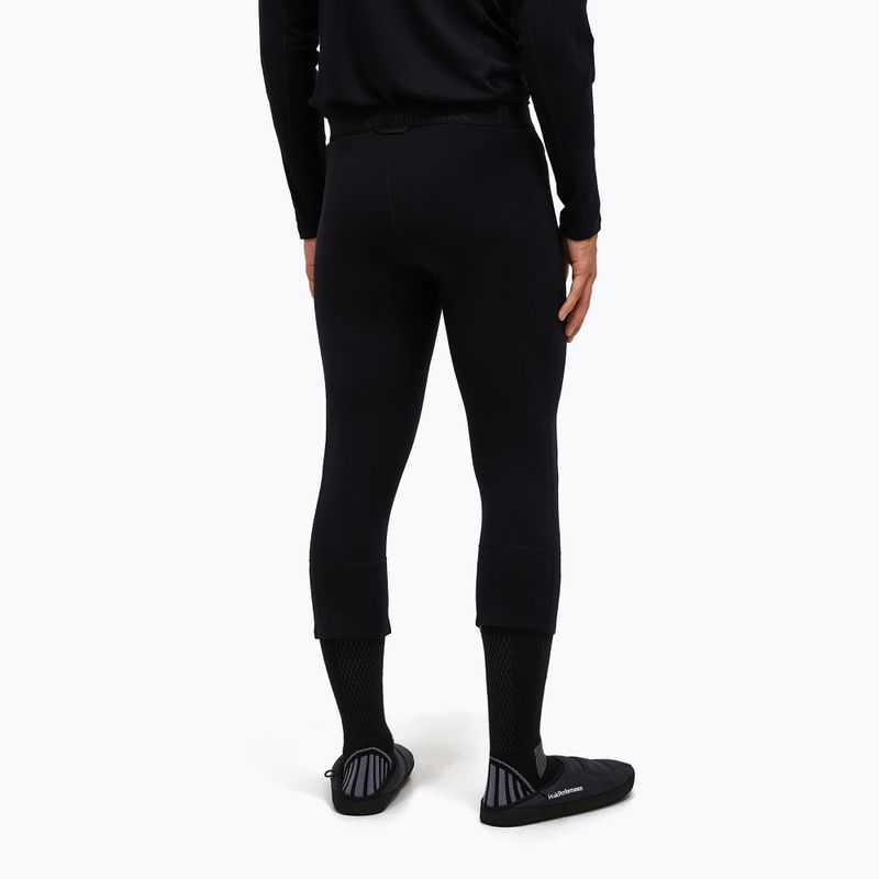 Pánske termo nohavice Peak Performance Magic 3/4 Johns Long Wool-Blend Baselayer black/black 2