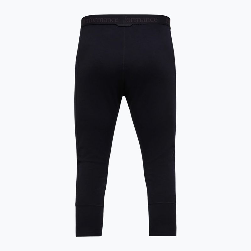 Pánske termo nohavice Peak Performance Magic 3/4 Johns Long Wool-Blend Baselayer black/black 4