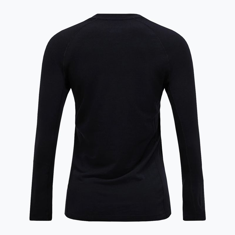 Dámska termoaktívna mikina Peak Performance Magic Crew Wool-Blend Baselayer black/black 4