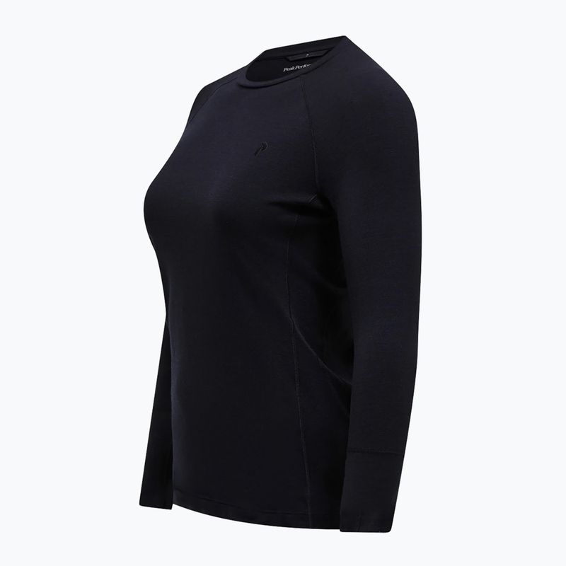 Dámska termoaktívna mikina Peak Performance Magic Crew Wool-Blend Baselayer black/black 5