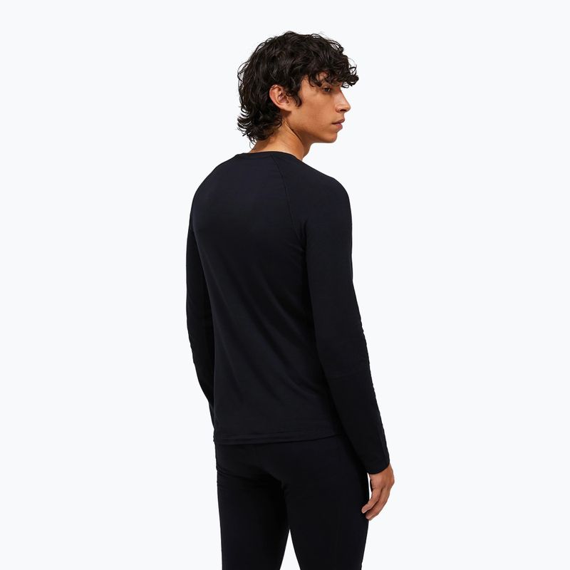 Pánska termoakčná mikina Peak Performance Magic Crew Wool-Blend Baselayer black/black 2