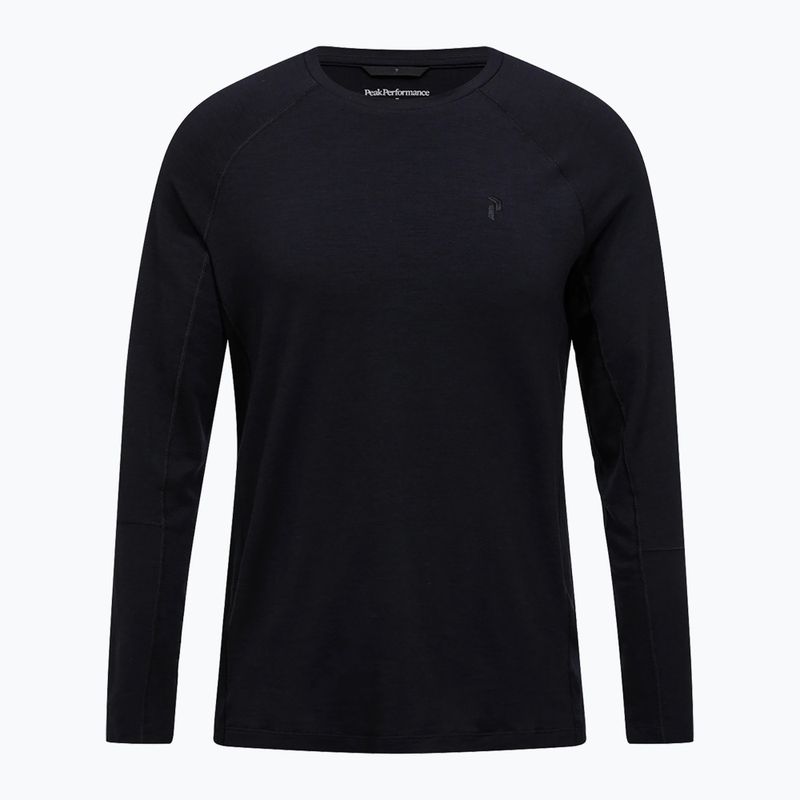 Pánska termoakčná mikina Peak Performance Magic Crew Wool-Blend Baselayer black/black 3