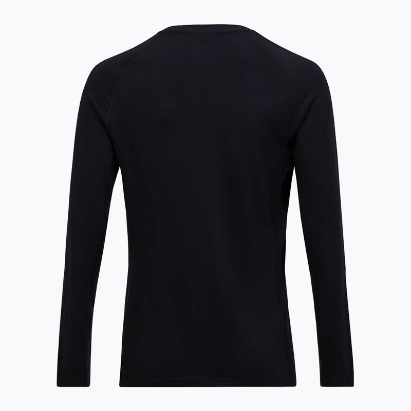 Pánska termoakčná mikina Peak Performance Magic Crew Wool-Blend Baselayer black/black 4