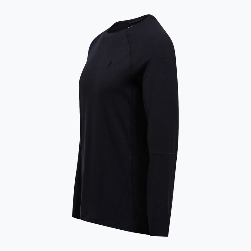 Pánska termoakčná mikina Peak Performance Magic Crew Wool-Blend Baselayer black/black 5