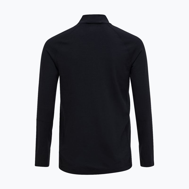 Pánska termo mikina Peak Performance Magic Half Zip Wool-Blend Baselayer black/black 4