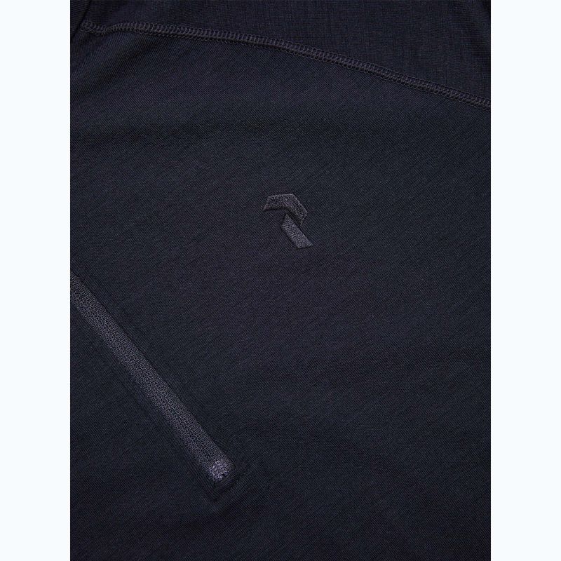 Pánska termo mikina Peak Performance Magic Half Zip Wool-Blend Baselayer black/black 6