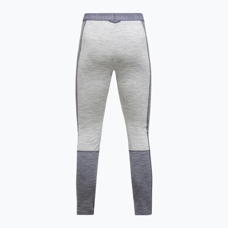 Dámske termo nohavice Peak Performance Peak Performance Magic 7/8 Long Johns Wool-Blend Baselayer med grey melange/melange grey 4