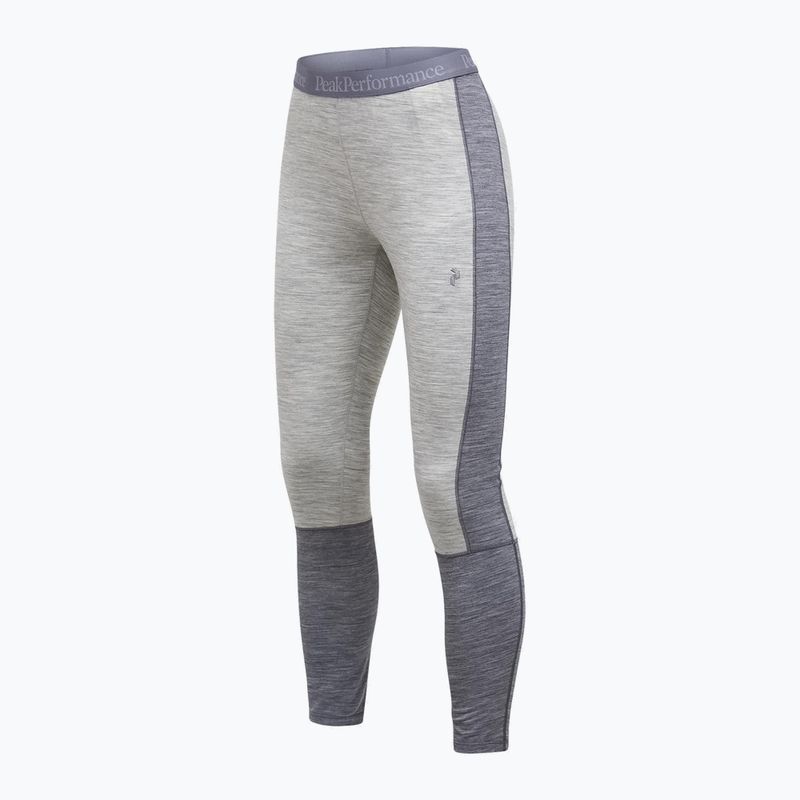 Dámske termo nohavice Peak Performance Peak Performance Magic 7/8 Long Johns Wool-Blend Baselayer med grey melange/melange grey 5
