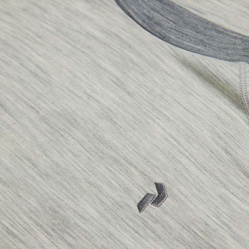 Dámska termoakčná mikina Peak Performance Magic Crew Wool-Blend Baselayer med grey melange 7