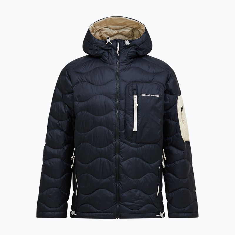 Pánska páperová bunda Peak Performance Helium Utility Down Hood black/sand fog