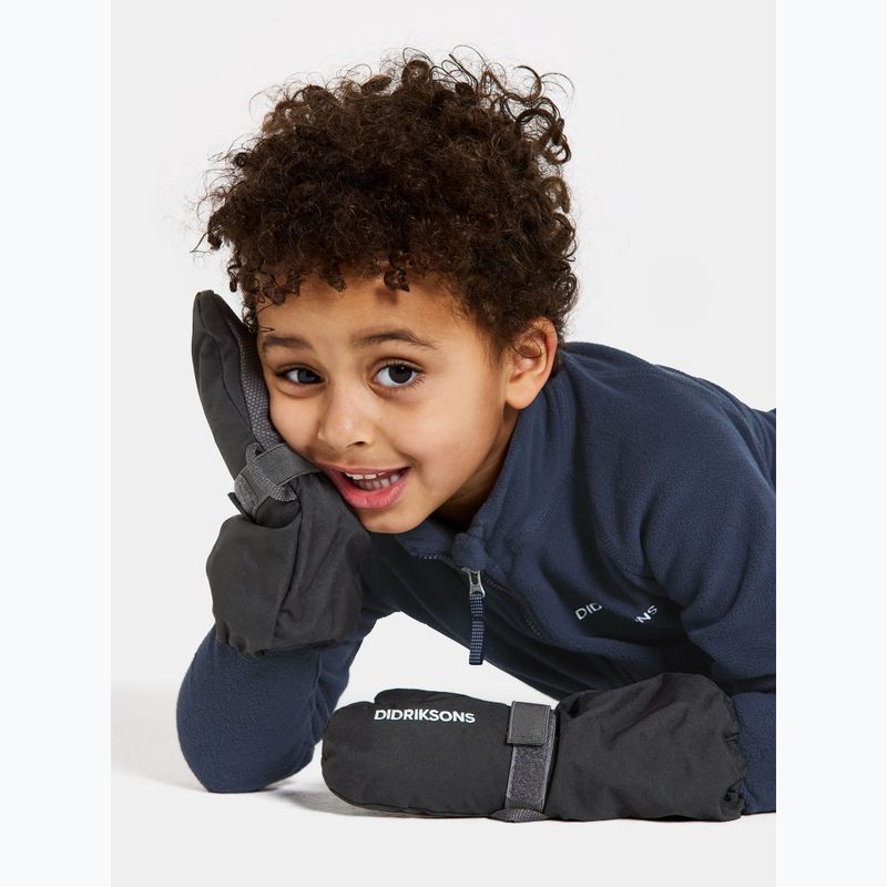 Detské lyžiarske rukavice Didriksons Biggles Mittens black 2