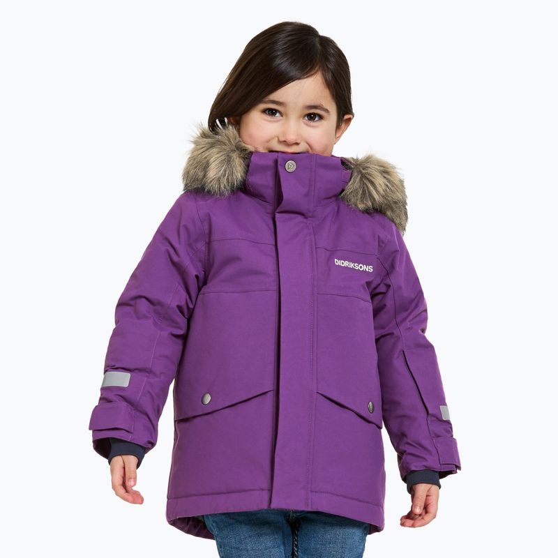 Detská zimná bunda Didriksons Bjärven Parka royal purple