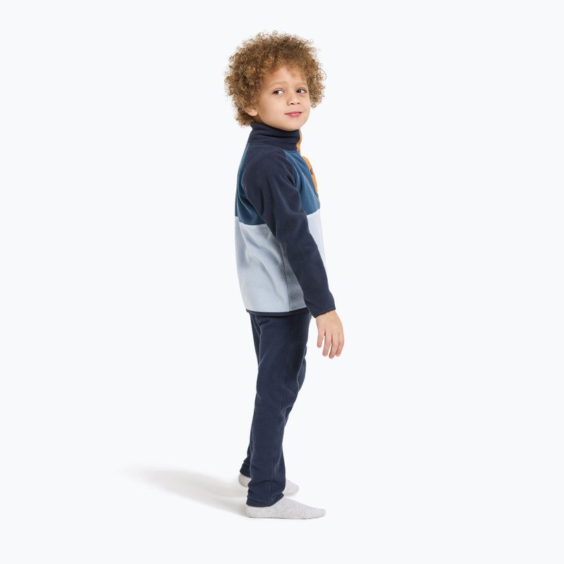 Detská fleecová mikina Didriksons Monte Half Button cloud blue 4