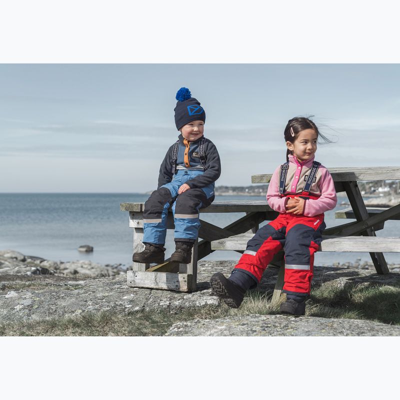 Detská fleecová mikina Didriksons Monte Half Button cloud blue 10