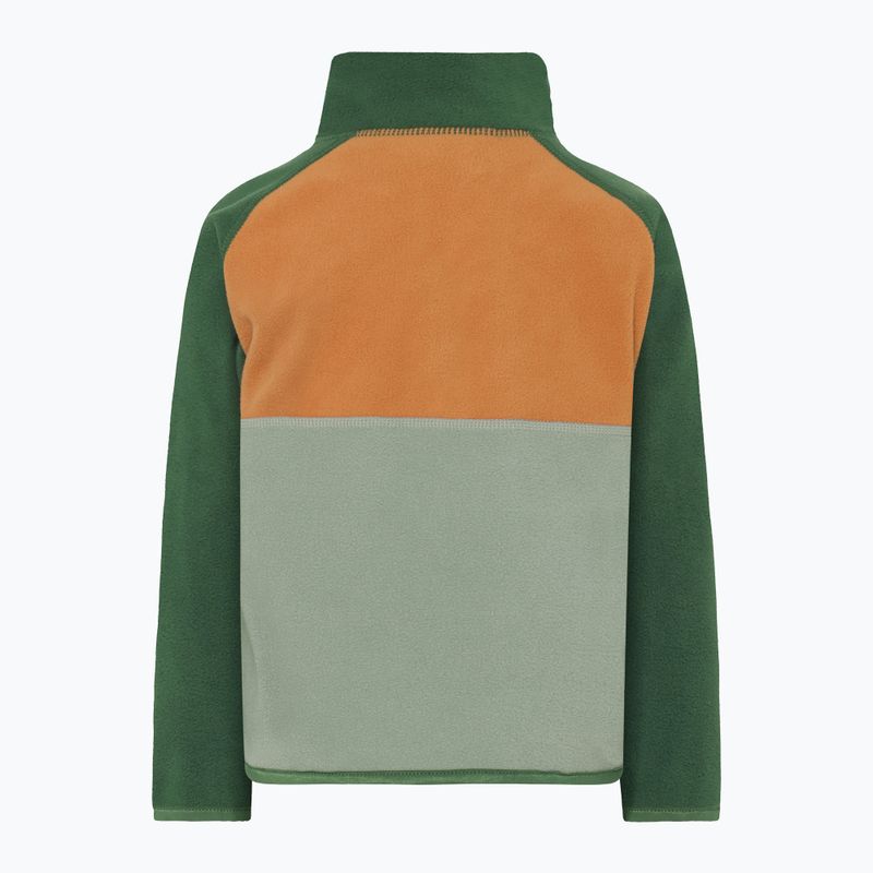 Detská fleecová mikina Didriksons Monte Half Button light moss 2