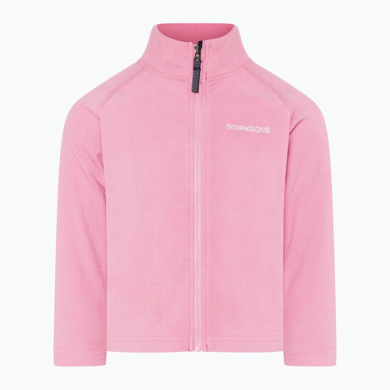 Detská fleecová mikina Didriksons Monte Fz light heather pink 8