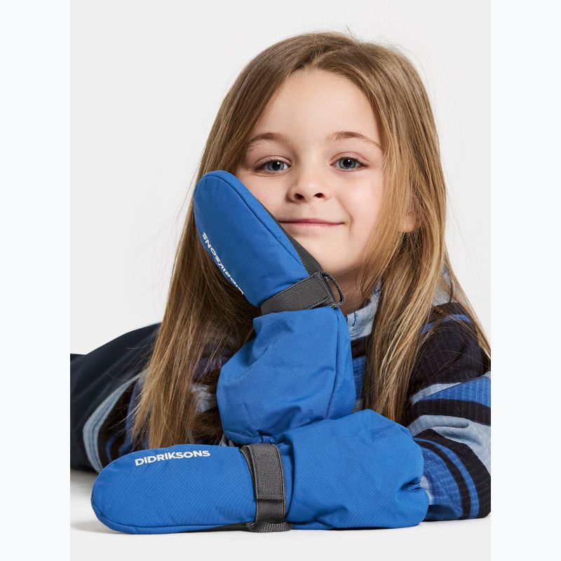 Detské lyžiarske rukavice Didriksons Biggles Mittens sapphire blue 2