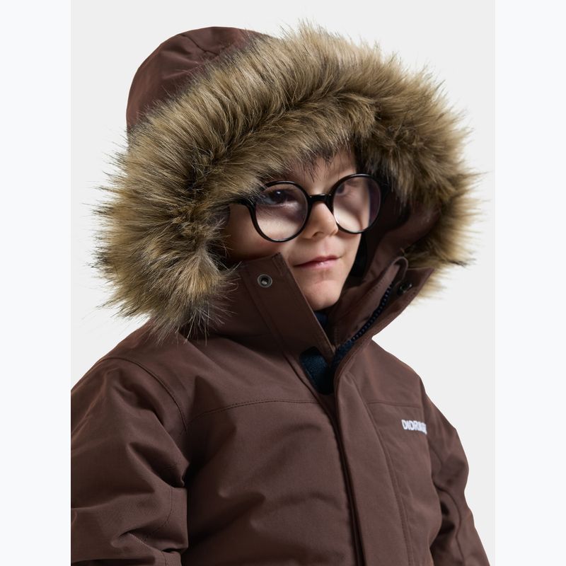Detská zimná bunda Didriksons Bjärven 5 Parka shadow brown 5