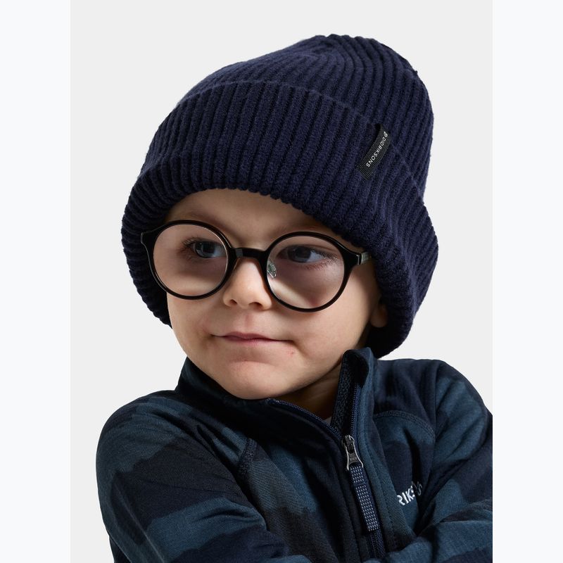 Detská zimná čiapka Didriksons Buz Beanie navy 2