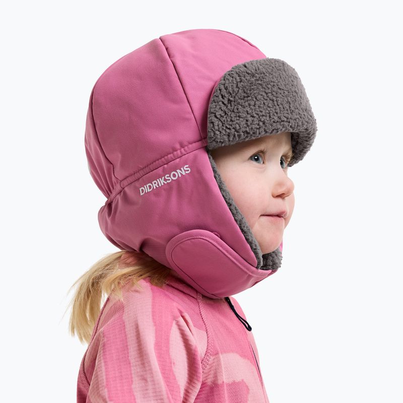 Detská zimná čiapka Didriksons Biggles 7 heather pink 2