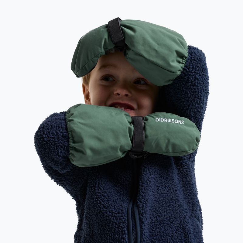 Detské lyžiarske rukavice Didriksons Biggles Mitten 8 dark moss 2