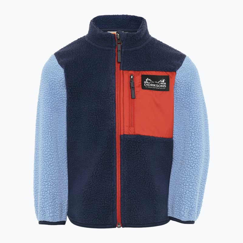 Detská fleecová mikina Didriksons Anten 2 Fz winter blue