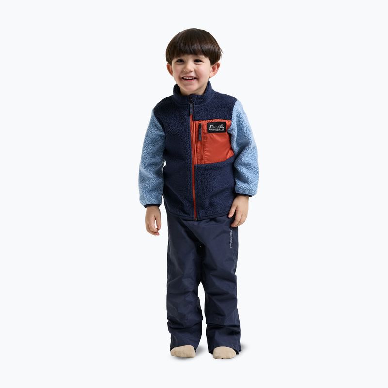 Detská fleecová mikina Didriksons Anten 2 Fz winter blue 4