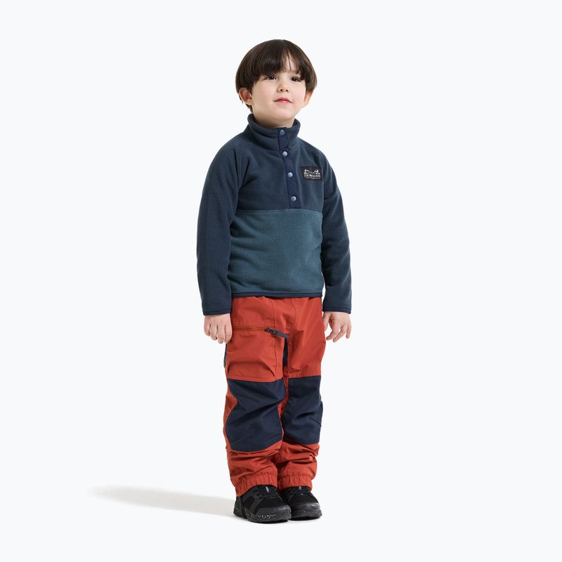 Detská fleecová mikina Didriksons Monte 6 Half Button mountain blue 4