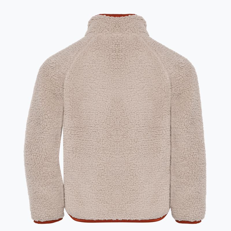 Detská fleecová mikina Didriksons Gibbsc 2 Fz beach beige/rust 2