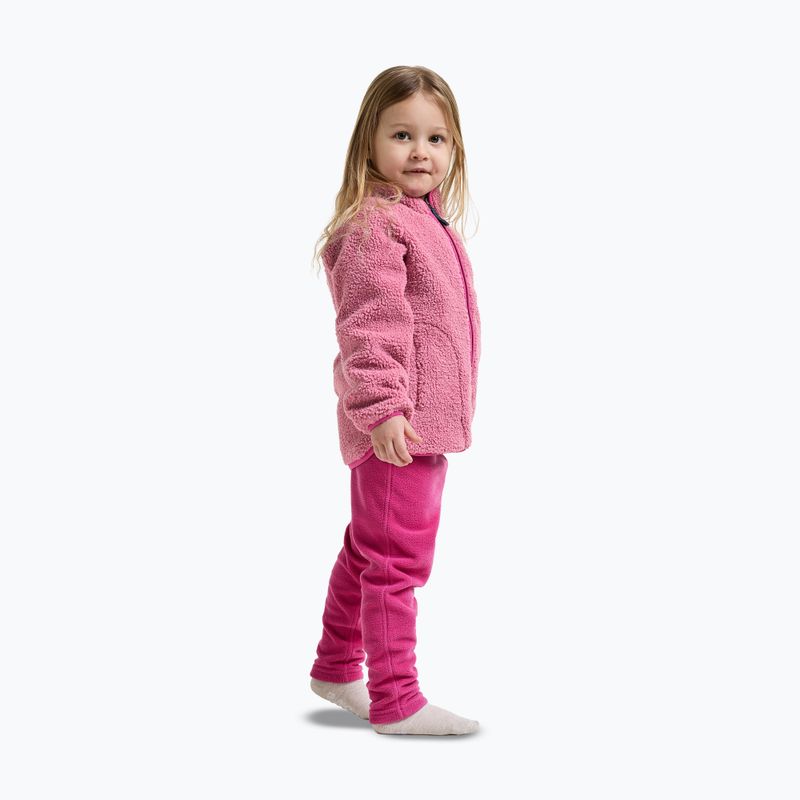 Detská fleecová mikina Didriksons Gibbsc 2 Fz heather pink/cactus pink 6