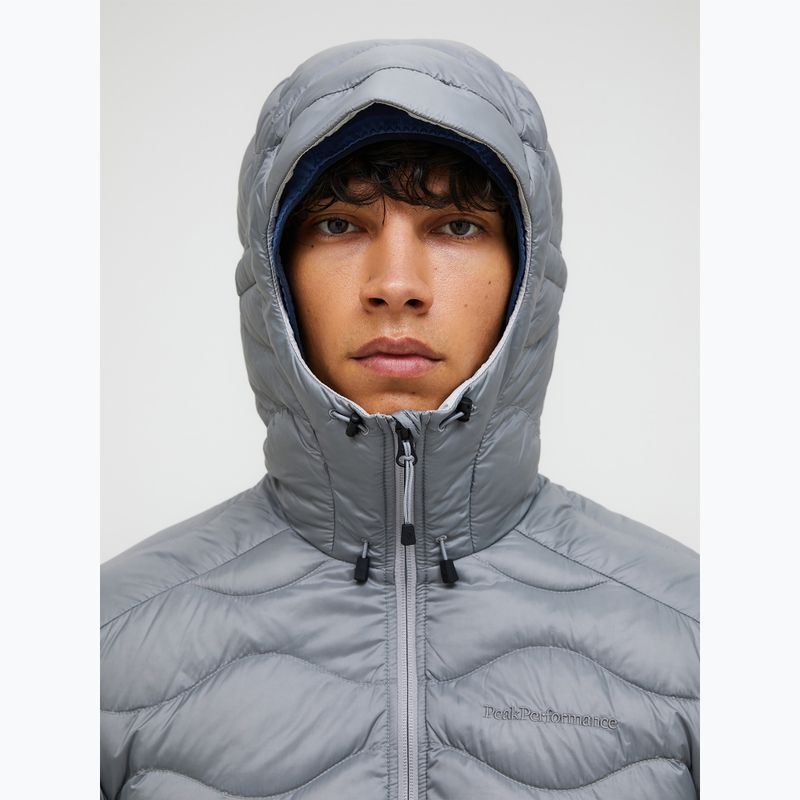Pánska páperová bunda Peak Performance Helium Down Hood lt grey/antarctica 3