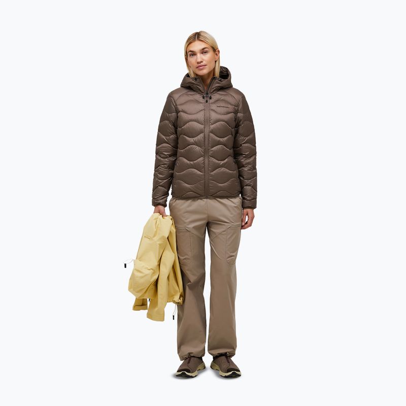 Dámska páperová bunda Peak Performance Helium Down Hood terrain tan 2