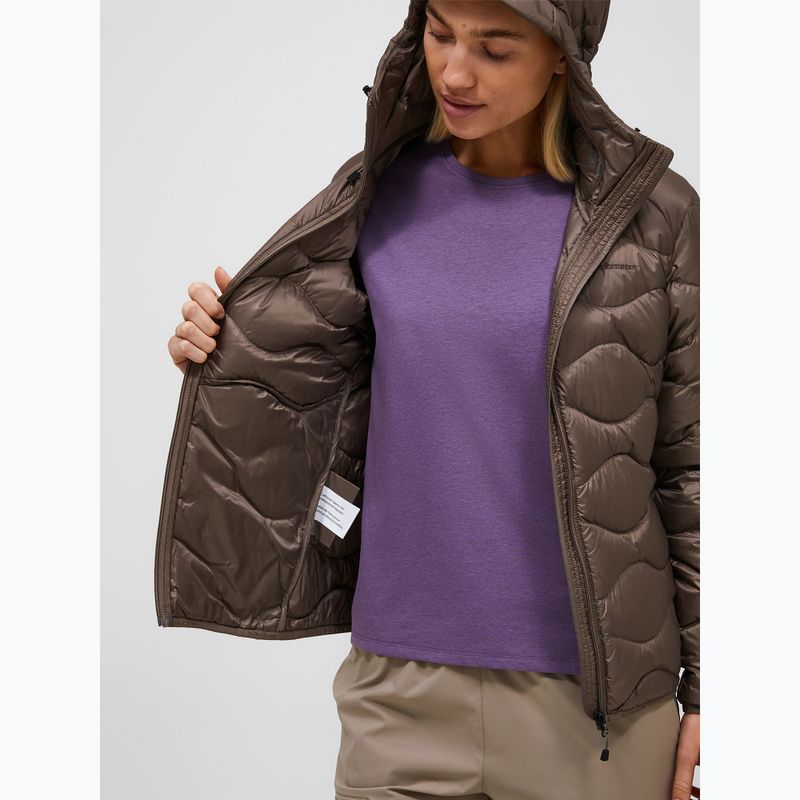 Dámska páperová bunda Peak Performance Helium Down Hood terrain tan 4