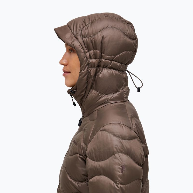 Dámska páperová bunda Peak Performance Helium Down Hood terrain tan 5