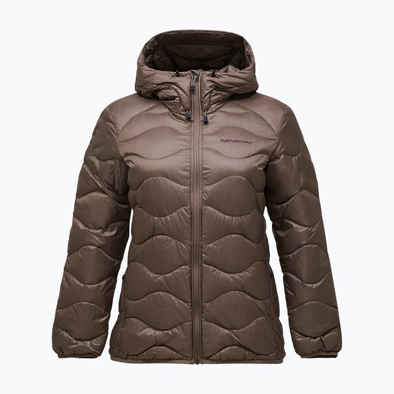 Dámska páperová bunda Peak Performance Helium Down Hood terrain tan 6