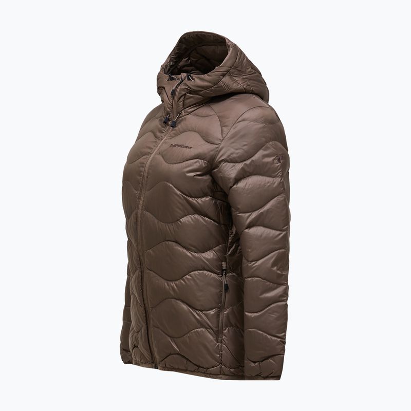 Dámska páperová bunda Peak Performance Helium Down Hood terrain tan 8