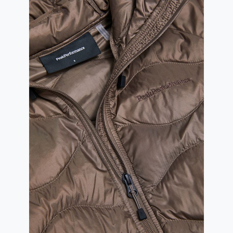 Dámska páperová bunda Peak Performance Helium Down Hood terrain tan 9