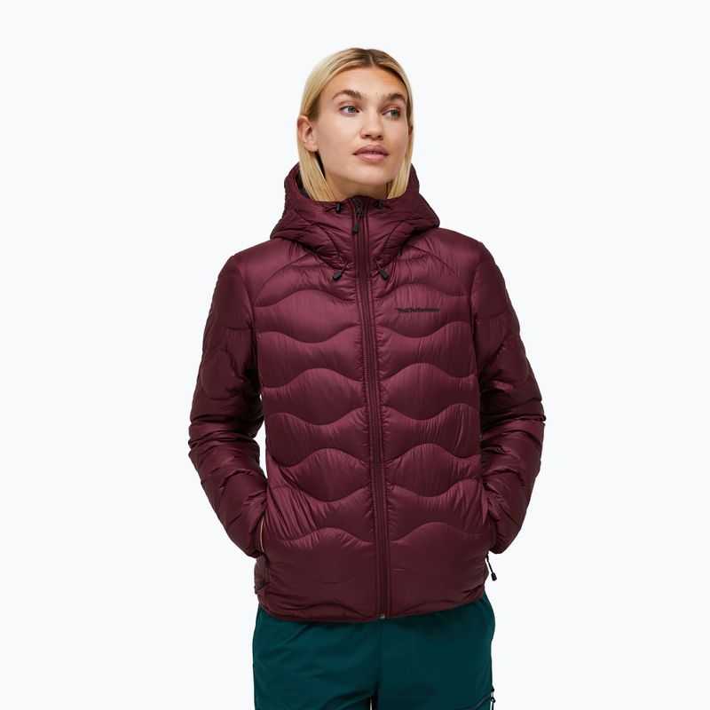 Dámska páperová bunda Peak Performance Helium Down Hood Porto/Mountain Blush