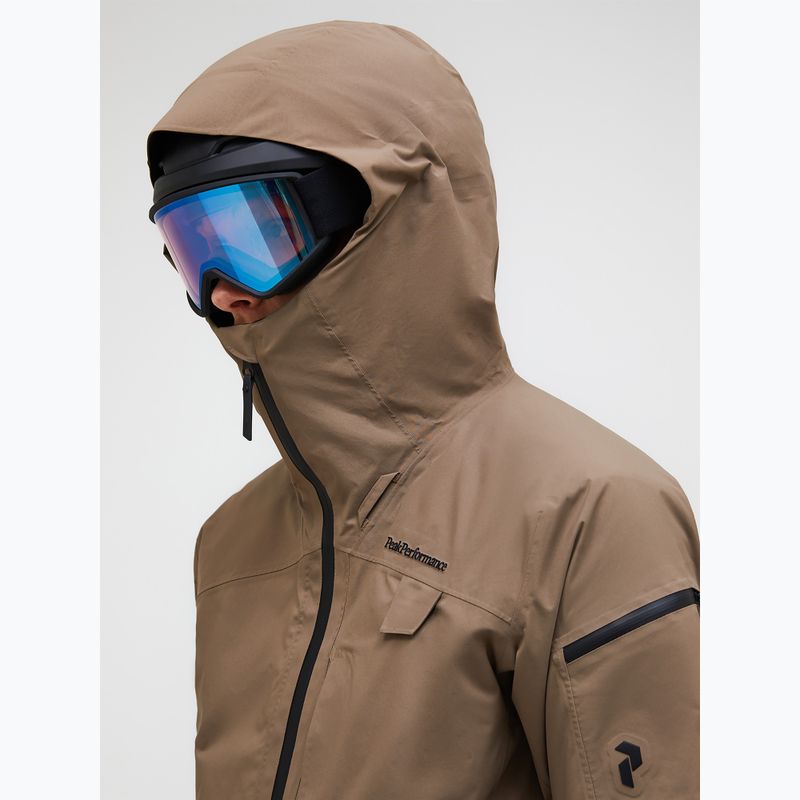 Pánska bunda Peak Performance Alpine GTX 2L Insulated Shell terrain tan 4