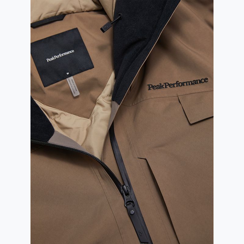 Pánska bunda Peak Performance Alpine GTX 2L Insulated Shell terrain tan 11