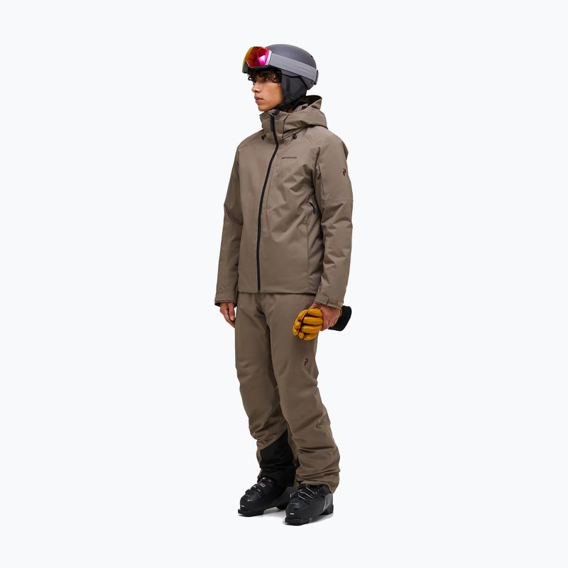 Pánska lyžiarska bunda Peak Performance Maroon Insulated terrain tan 2