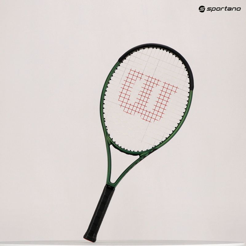 Detská tenisová raketa Wilson Blade 25 V8.0 čierno-zelená WR079310U 11