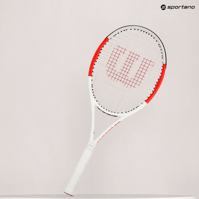 Tenisová raketa Wilson Six.One Lite 102 CVR červeno-biela WRT73660U 8