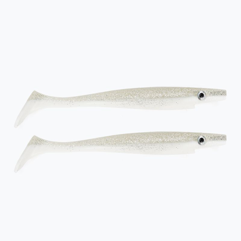 Strike Pro Pig Shad Jr gumová nástraha 2 ks strieborná TEV-SP172C-C014