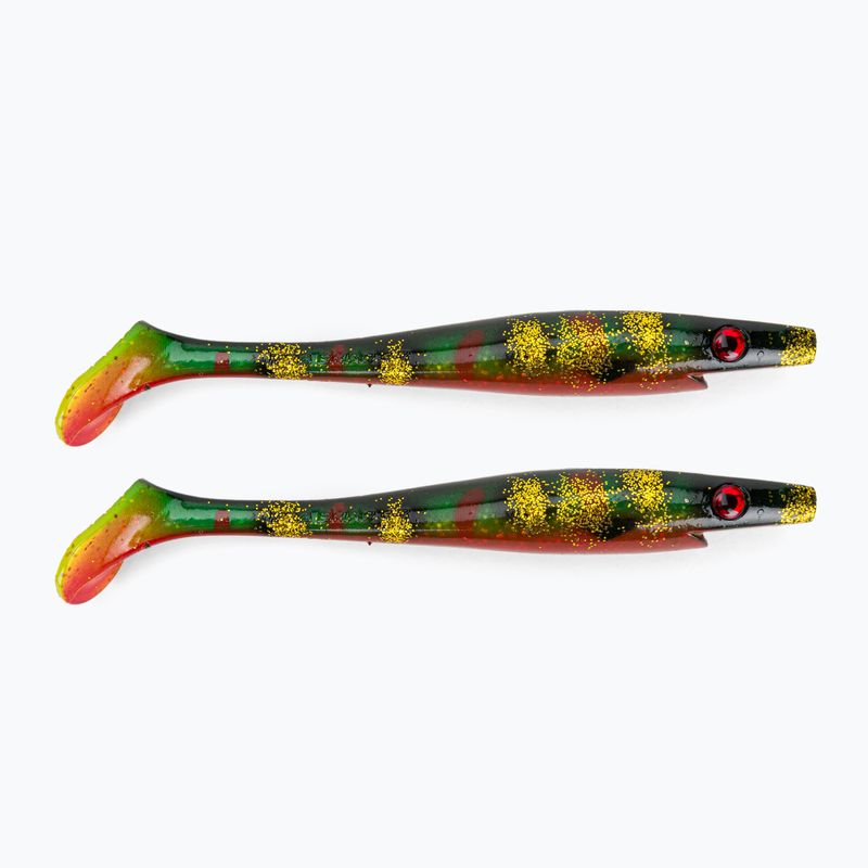 Strike Pro Pig Shad Jr gumová nástraha 2 ks červeno-zelená TEV-SP172C-133