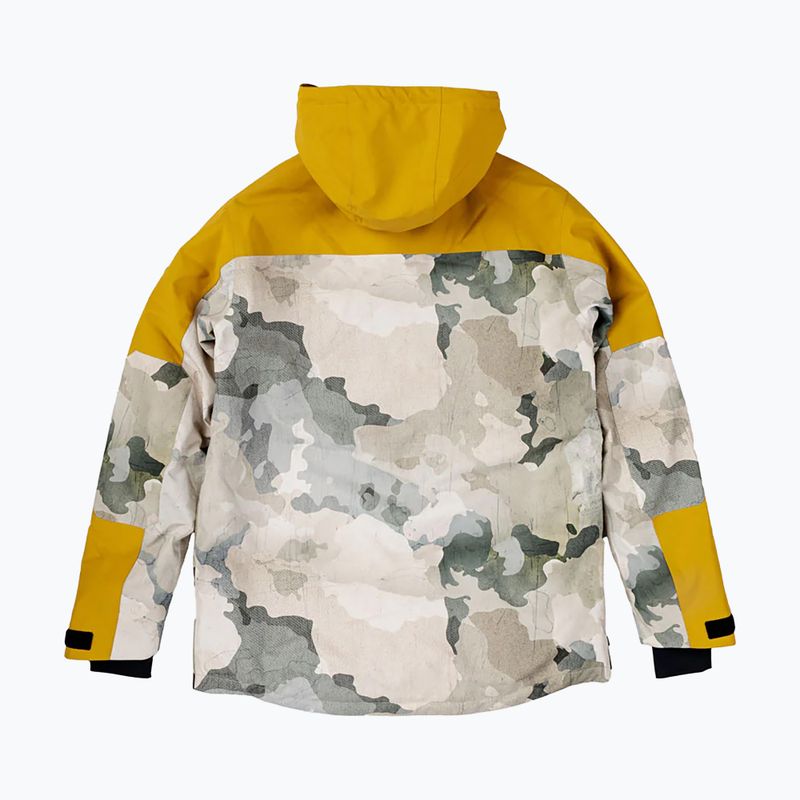 Pánska snowboardová bunda Colourwear Essential Anorak yellow 2